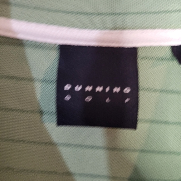 Nike men dunning golf short sleeved green striped polo size large - Picture 7 of 10